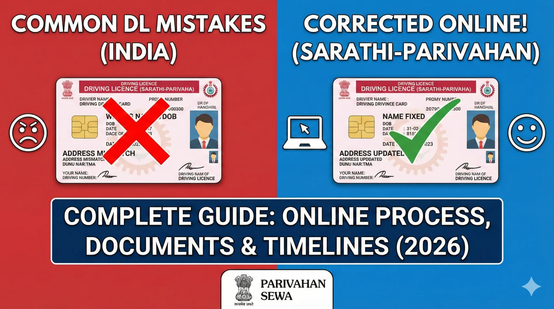 Wrong Details on Driving Licence